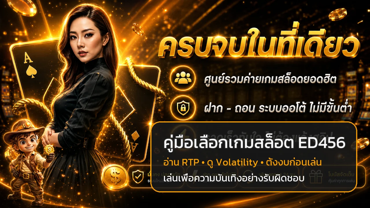 ED456 วิธีเลือกสล็อตจาก RTP และ Volatility